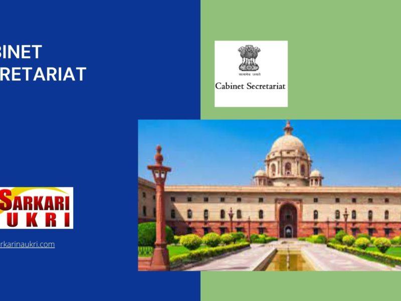 Cabinet Secretariat Recruitment