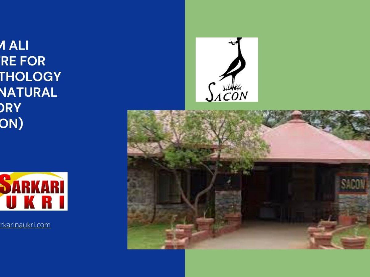 Salim Ali Centre for Ornithology and Natural History (SACON) Recruitment