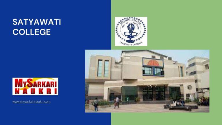 Satyawati College Recruitment