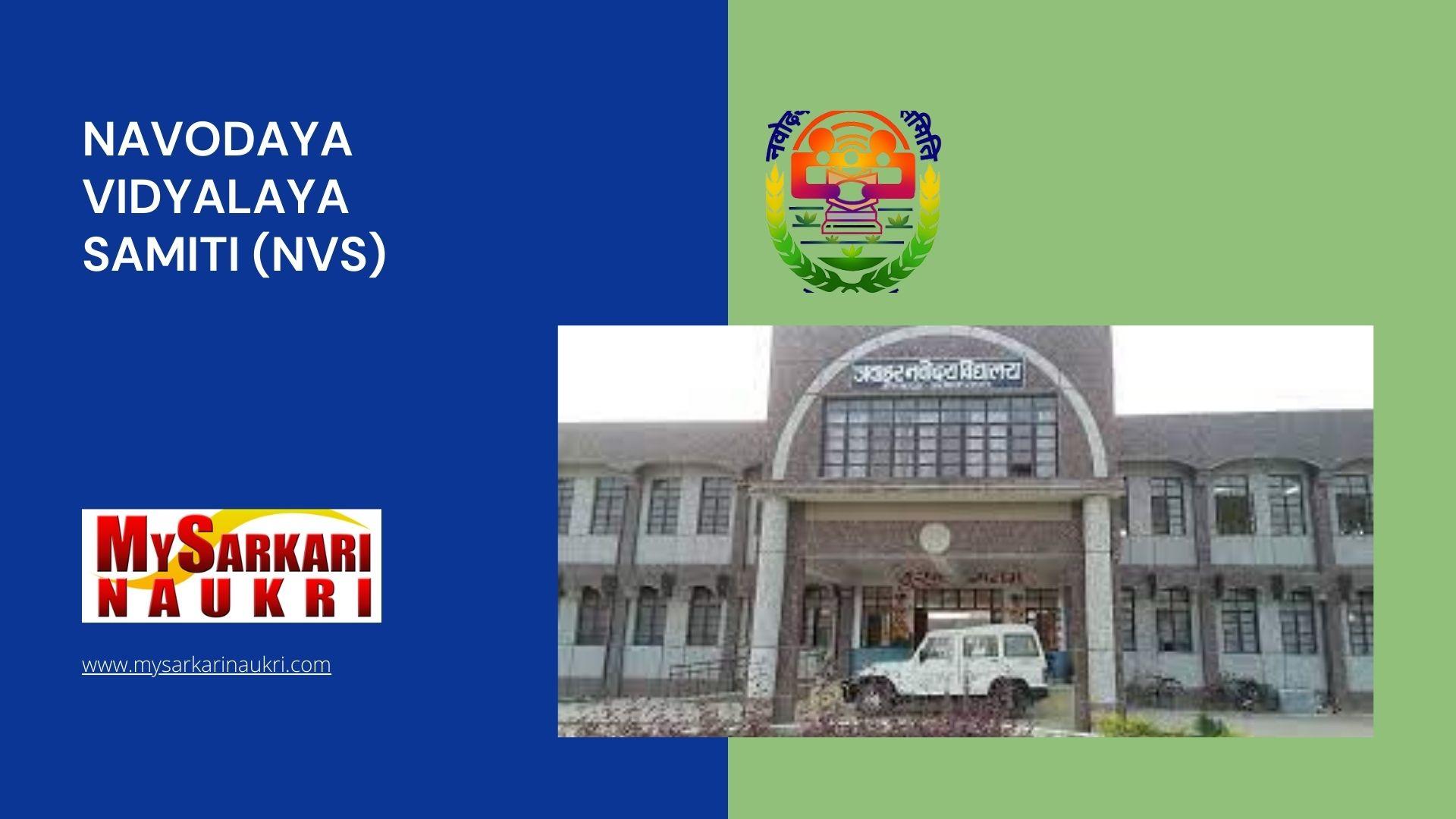 Navodaya Vidyalaya Samiti (NVS) Recruitment