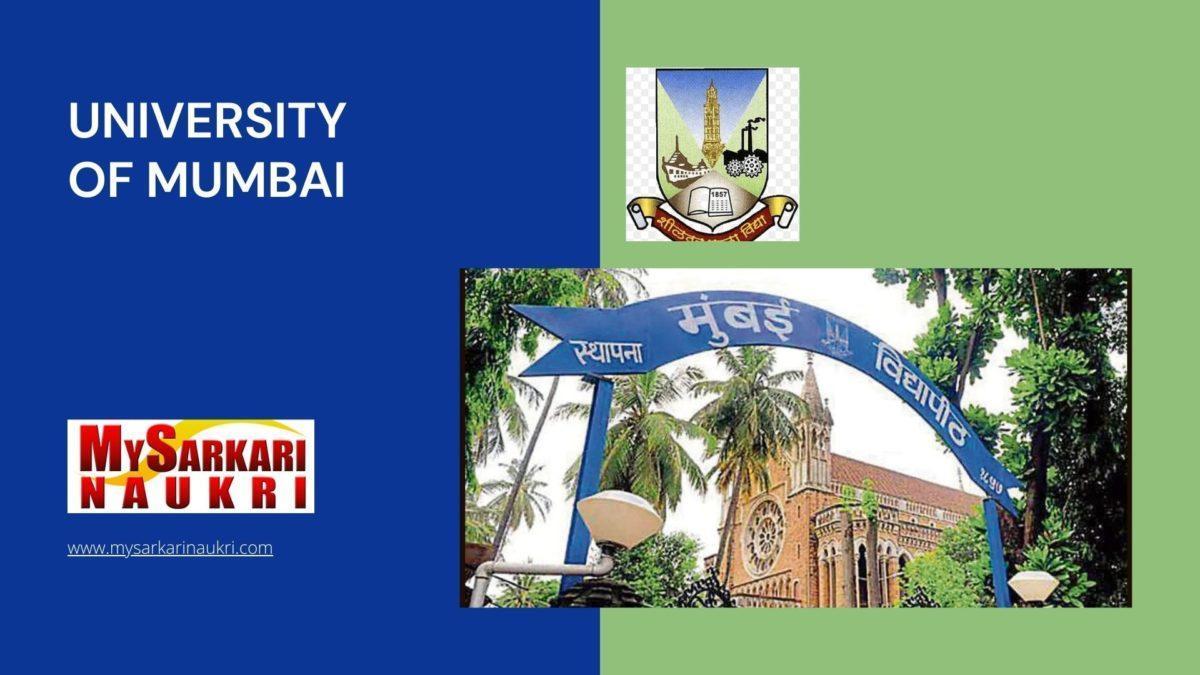 University of Mumbai Recruitment