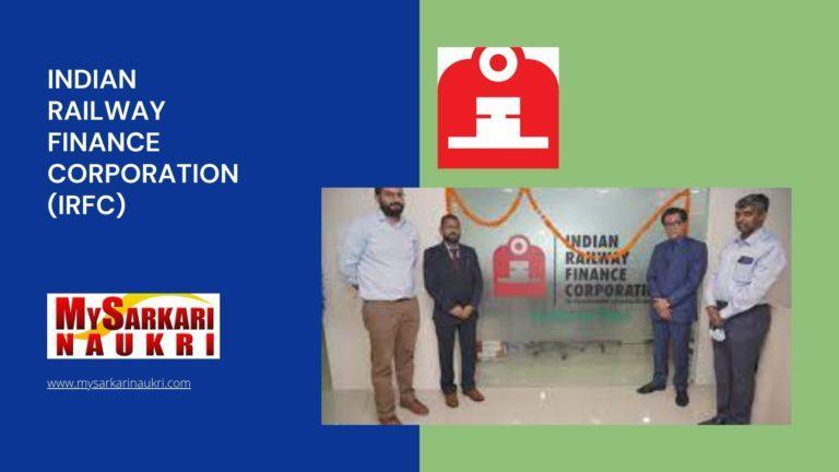 Indian Railway Finance Corporation (IRFC) Recruitment