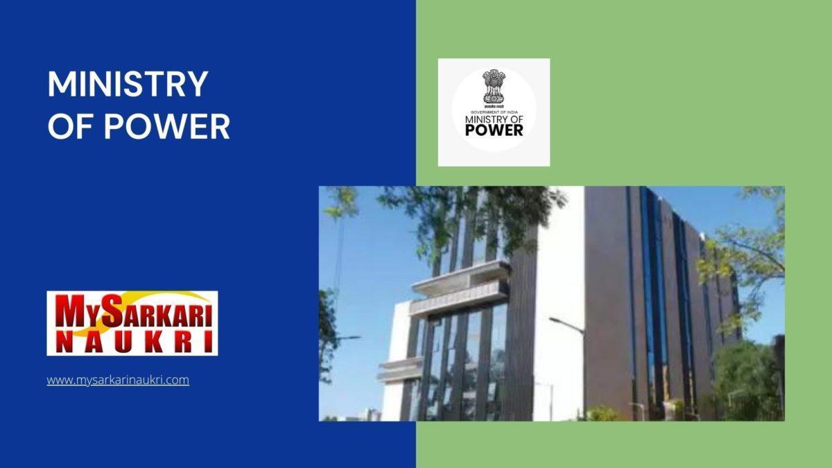 Ministry of Power Recruitment
