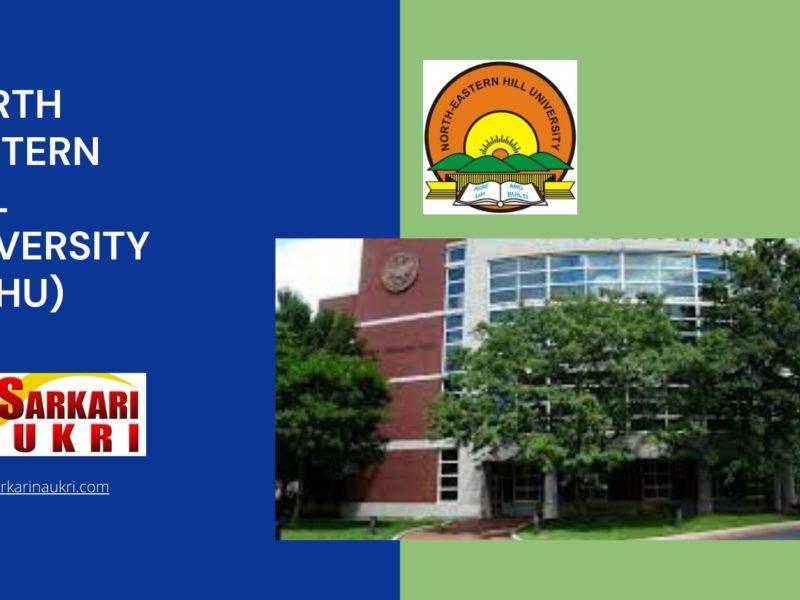 North Eastern Hill University (NEHU) Recruitment