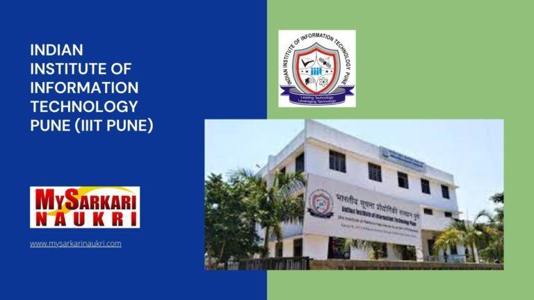 Indian Institute of Information Technology Pune (IIIT Pune) Recruitment