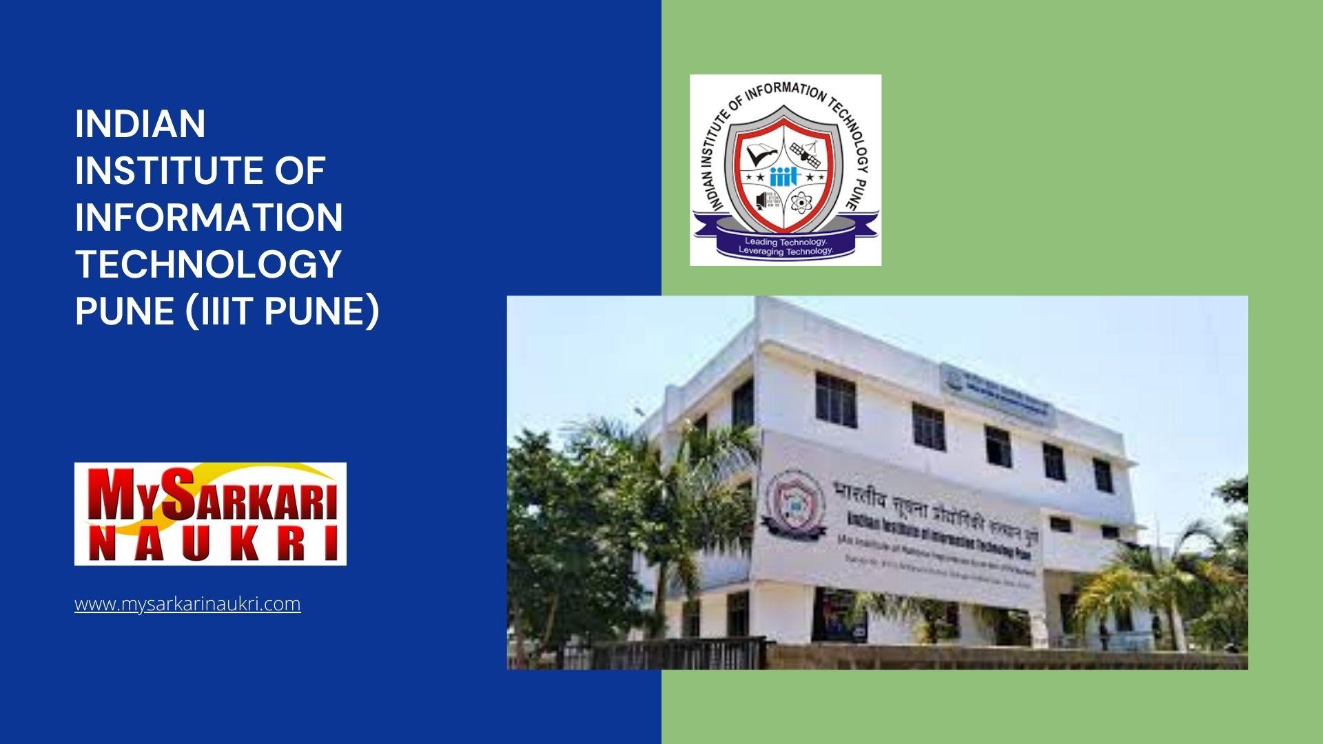 Indian Institute of Information Technology Pune (IIIT Pune) Recruitment