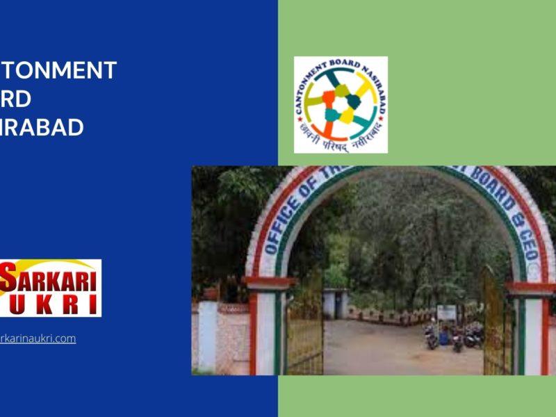 Cantonment Board Nasirabad Recruitment
