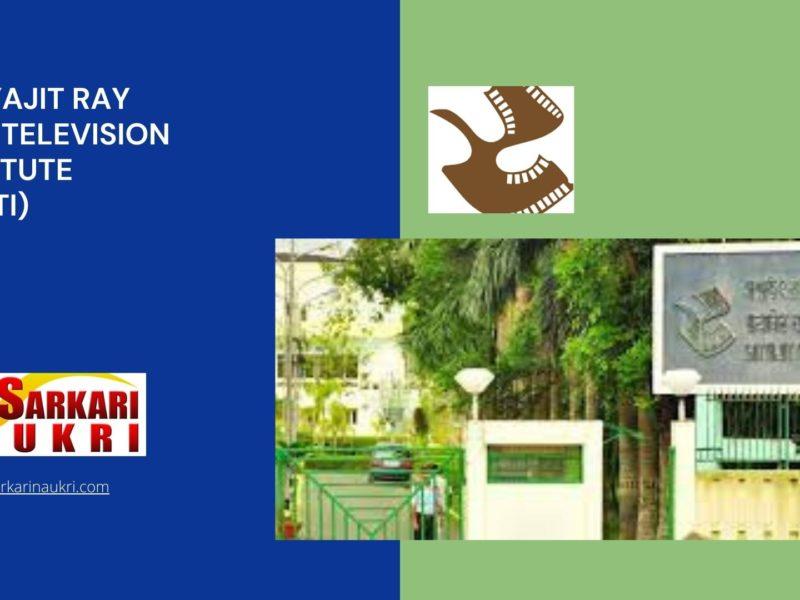 Satyajit Ray Film Television Institute (SRFTI) Recruitment