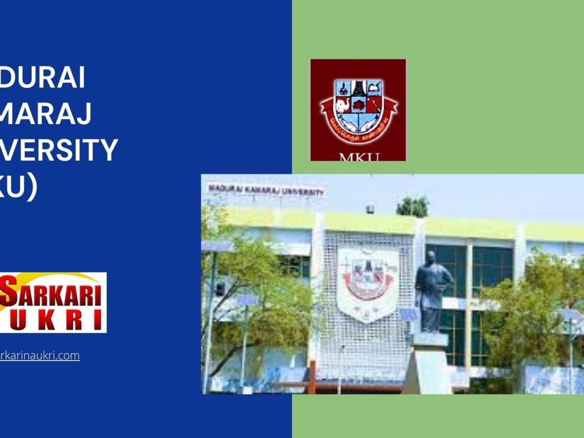 Madurai Kamaraj University (MKU) Recruitment