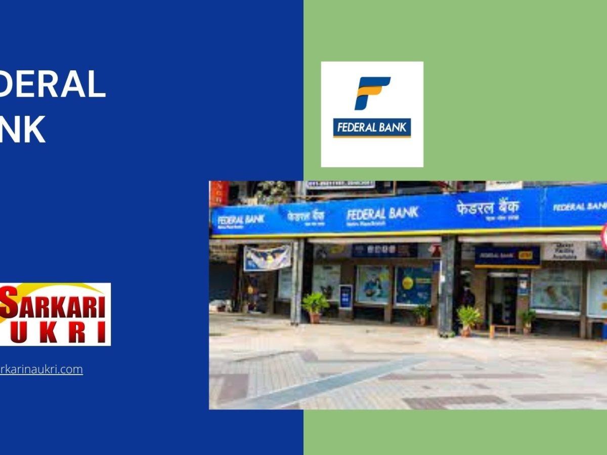 Federal Bank Recruitment