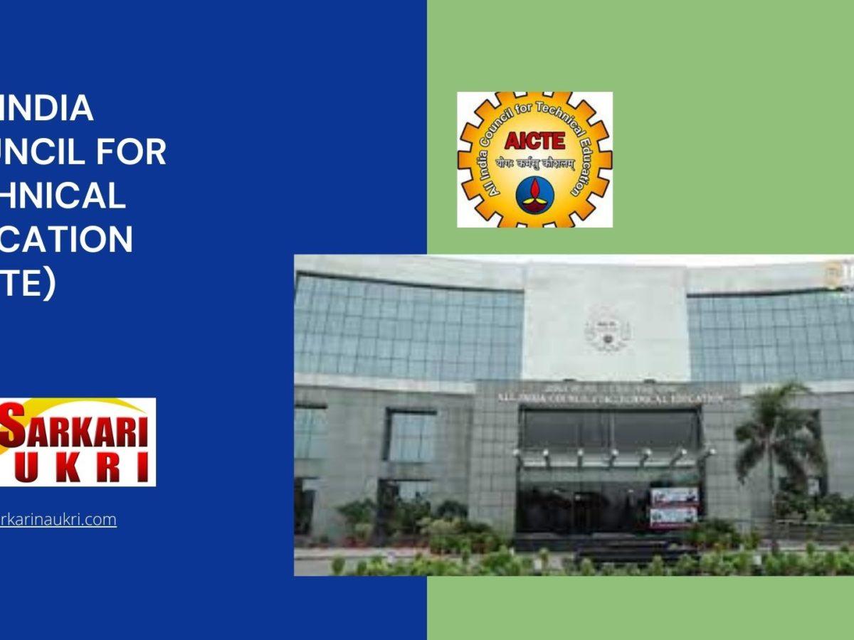 All India Council for Technical Education (AICTE) Recruitment