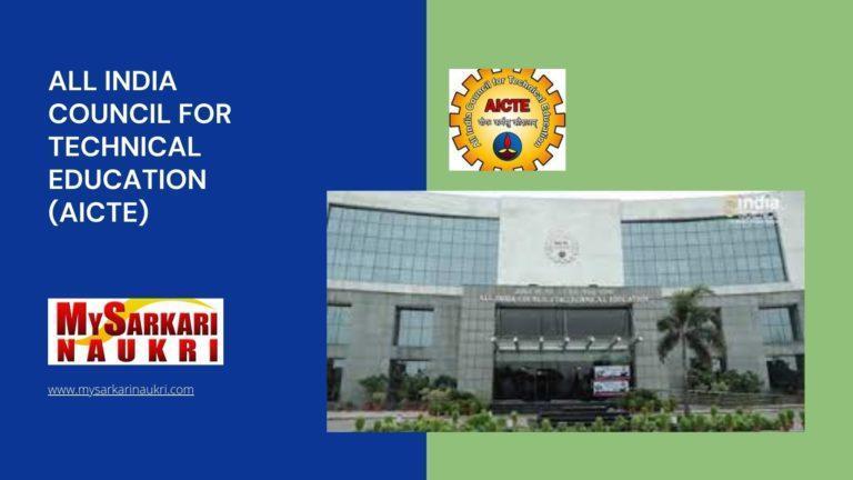 All India Council for Technical Education (AICTE) Recruitment
