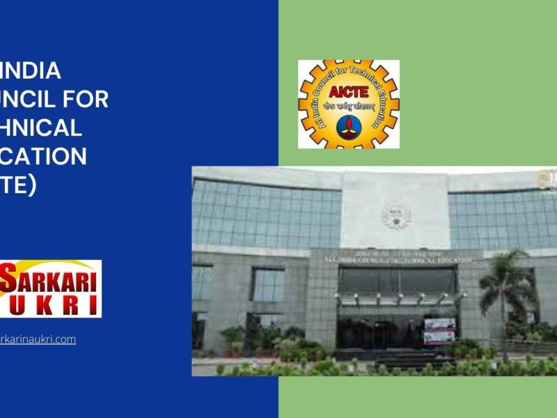 All India Council for Technical Education (AICTE) Recruitment