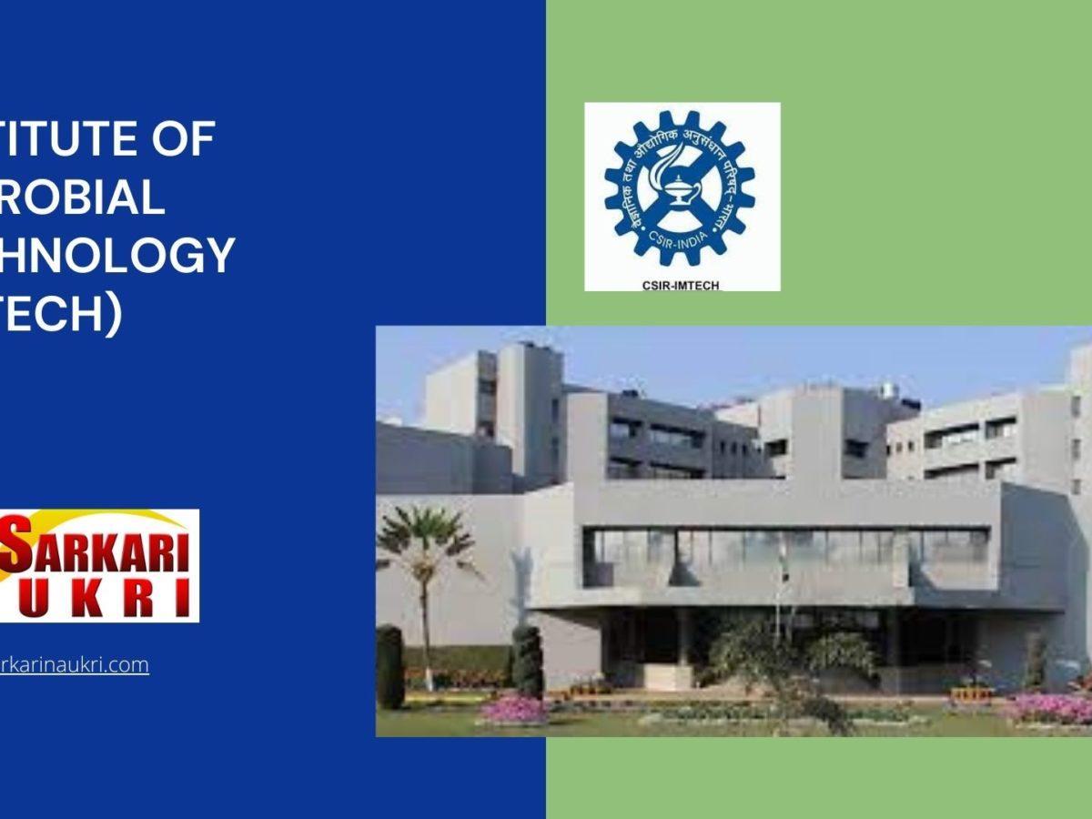 Institute Of Microbial Technology (IMTECH) Recruitment