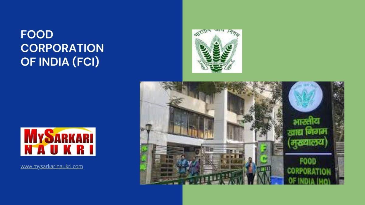 Food Corporation Of India (FCI) Recruitment