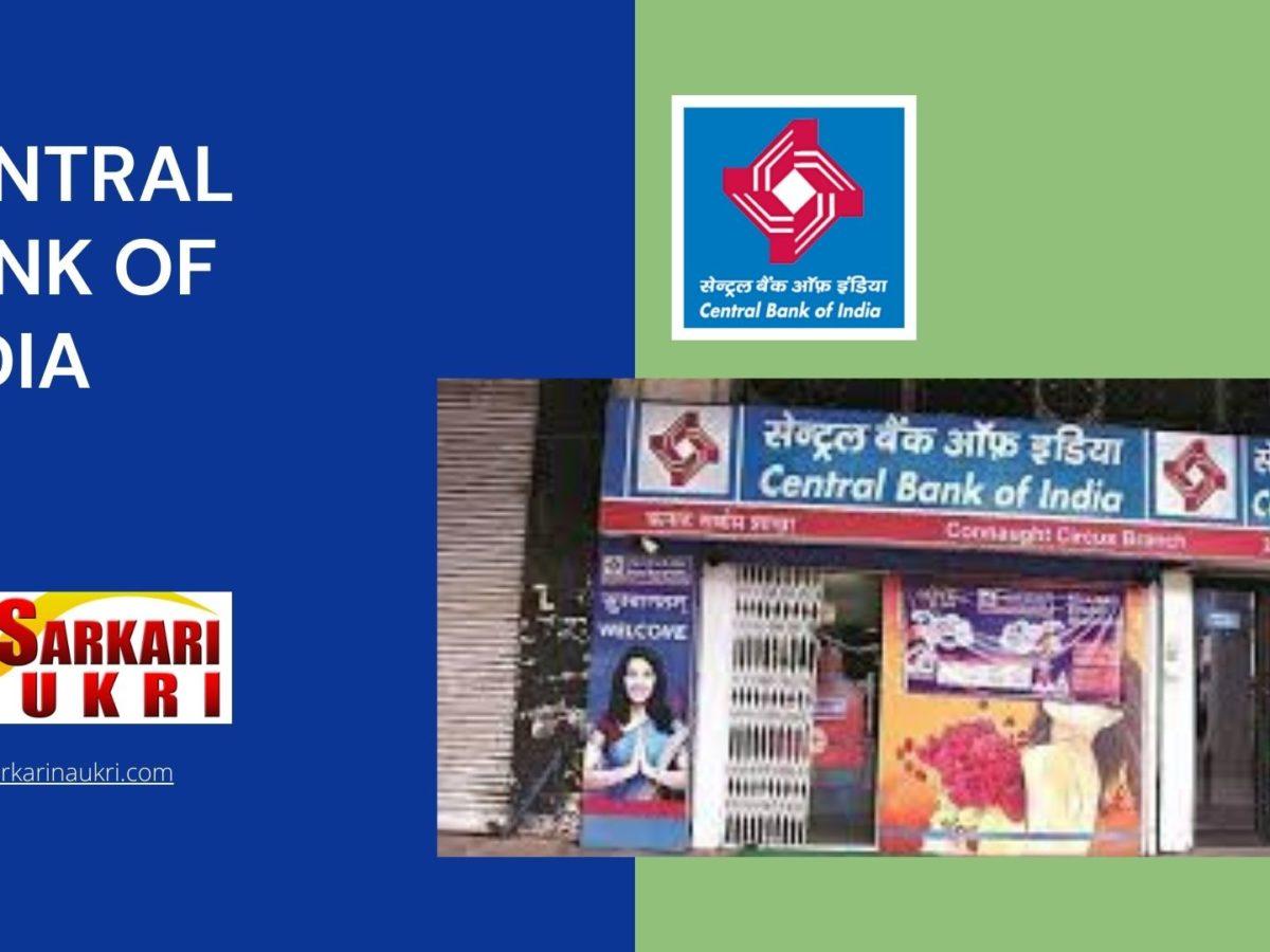 Central Bank of India Recruitment