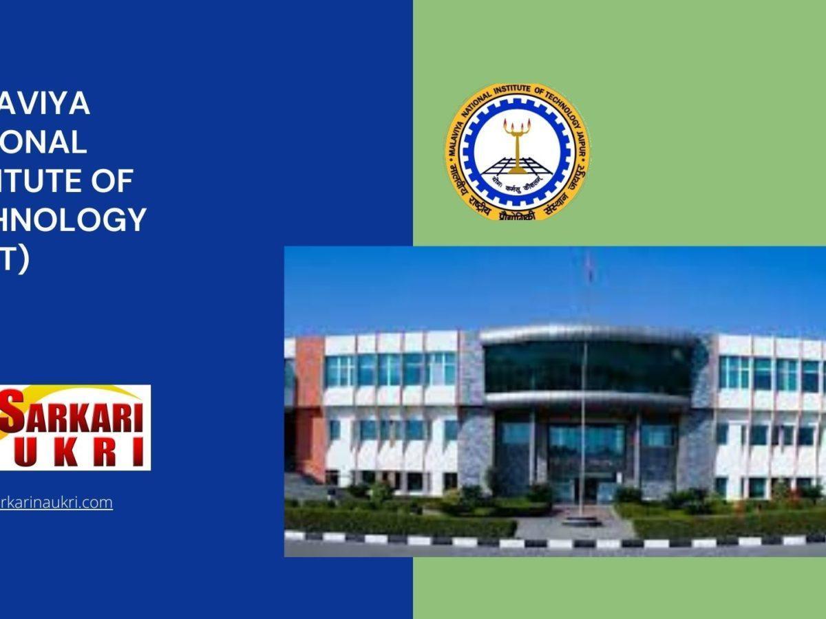 Malaviya National Institute of Technology (MNIT) Recruitment