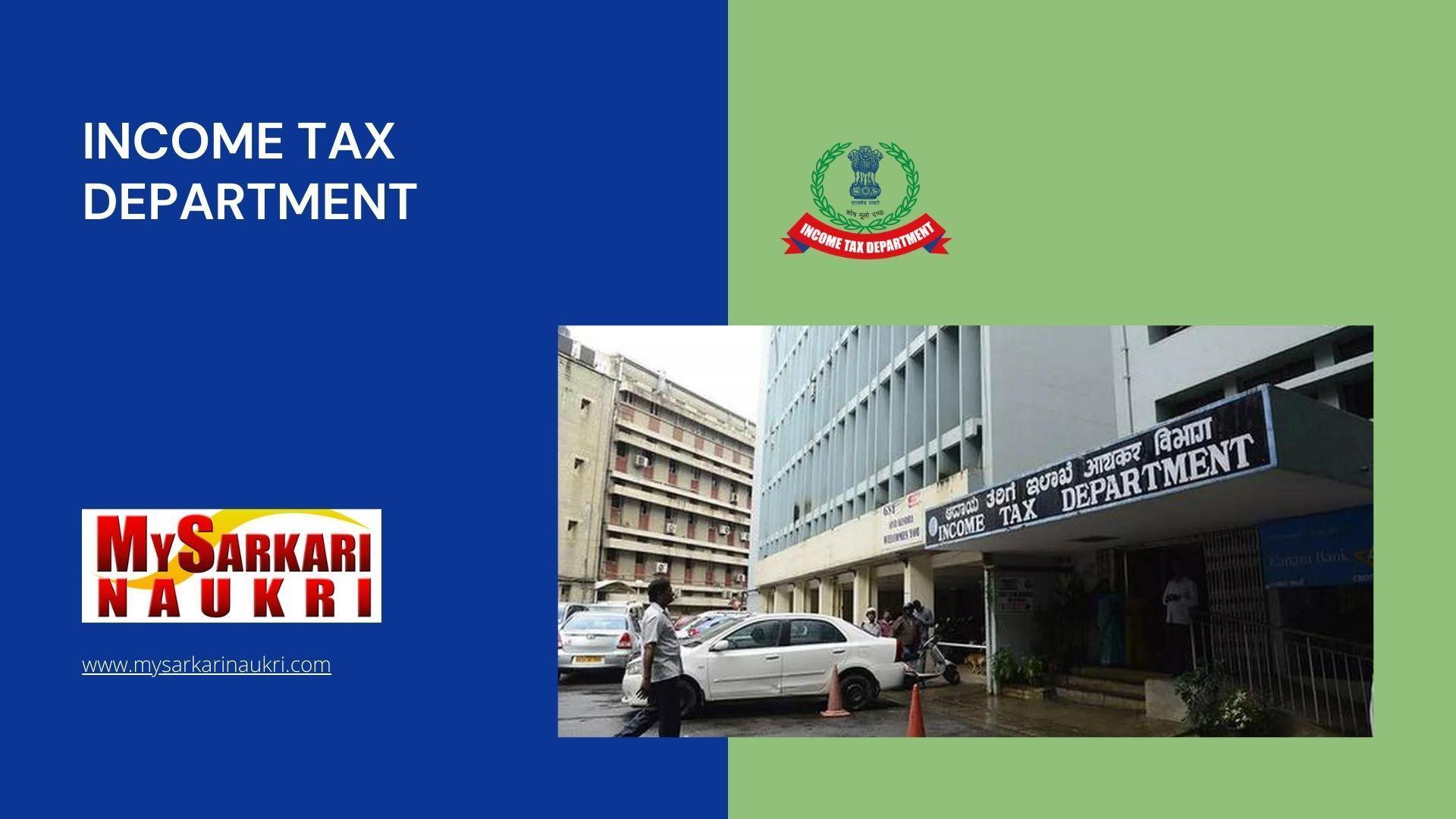 Income Tax Department Recruitment