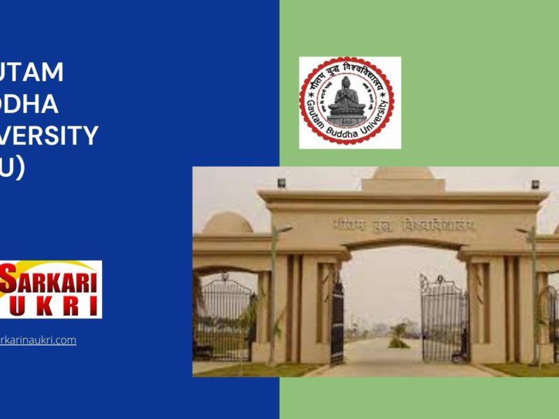 Gautam Buddha University (GBU) Recruitment