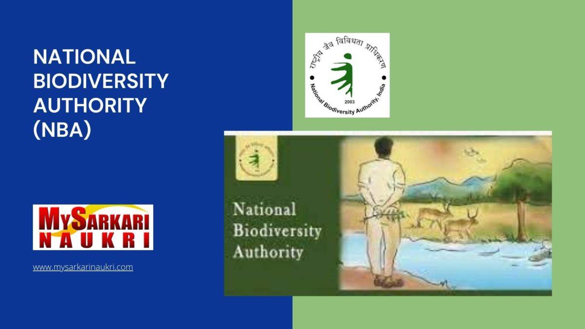 National Biodiversity Authority (NBA) Recruitment