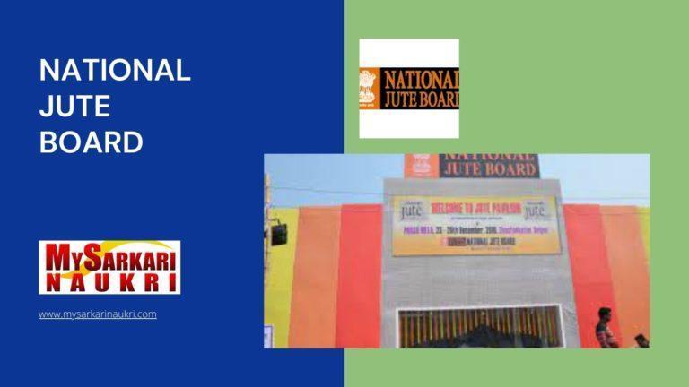 National Jute Board Recruitment