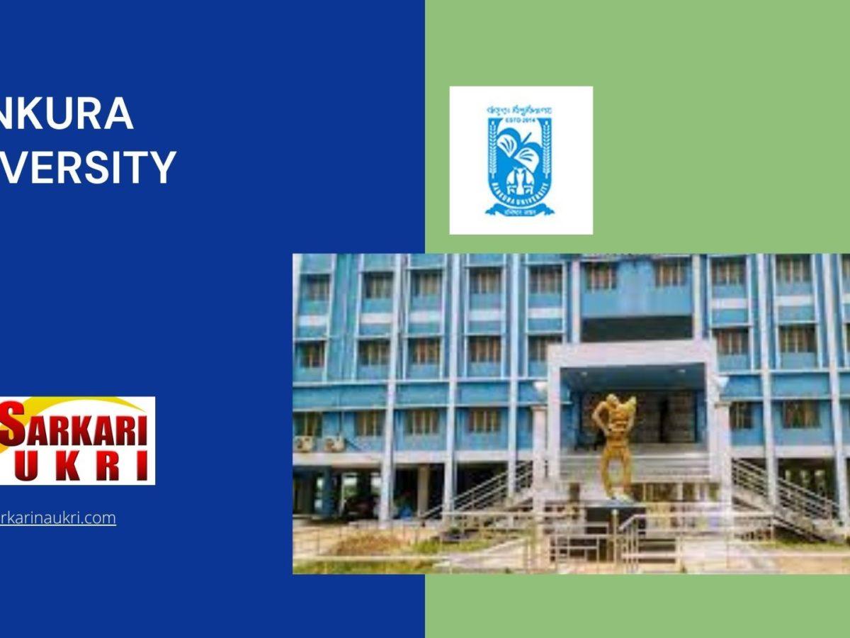 Bankura University Recruitment