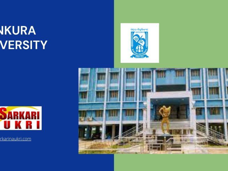 Bankura University Recruitment