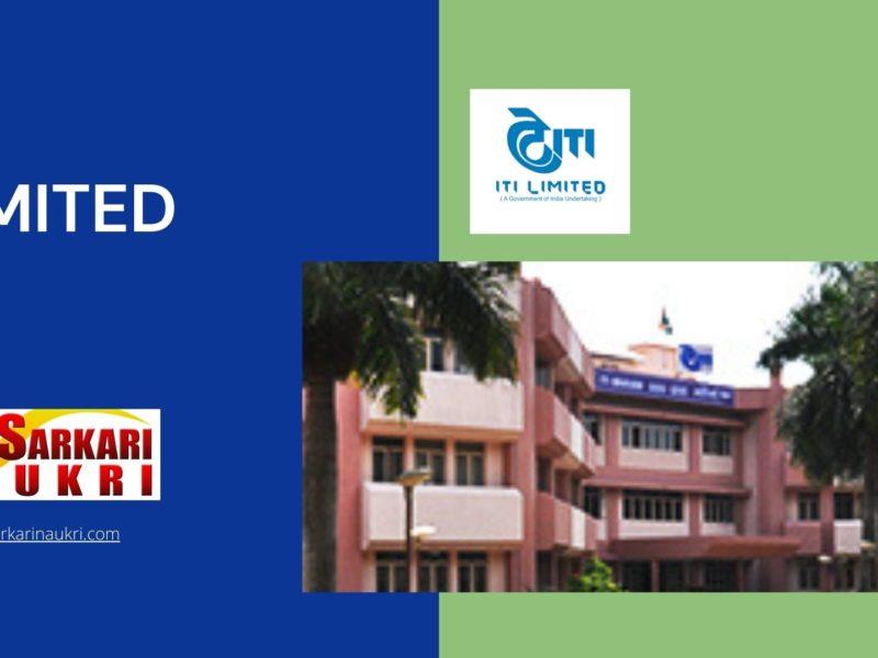 ITI Limited Recruitment