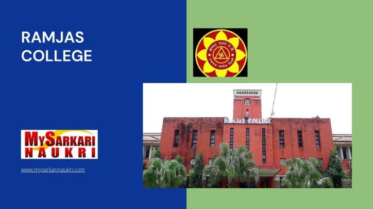 Ramjas College Recruitment