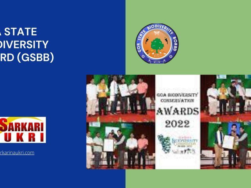 Goa State Biodiversity Board (GSBB) Recruitment