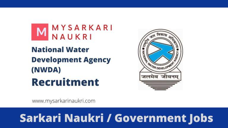NWDA Recruitment 2023 National Water Development Agency Jobs