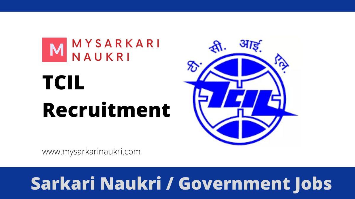 TCIL Recruitment 2023 Telecommunications Consultants India Limited Jobs