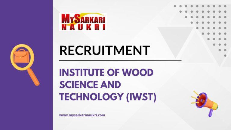 Institute of Wood Science and Technology (IWST)