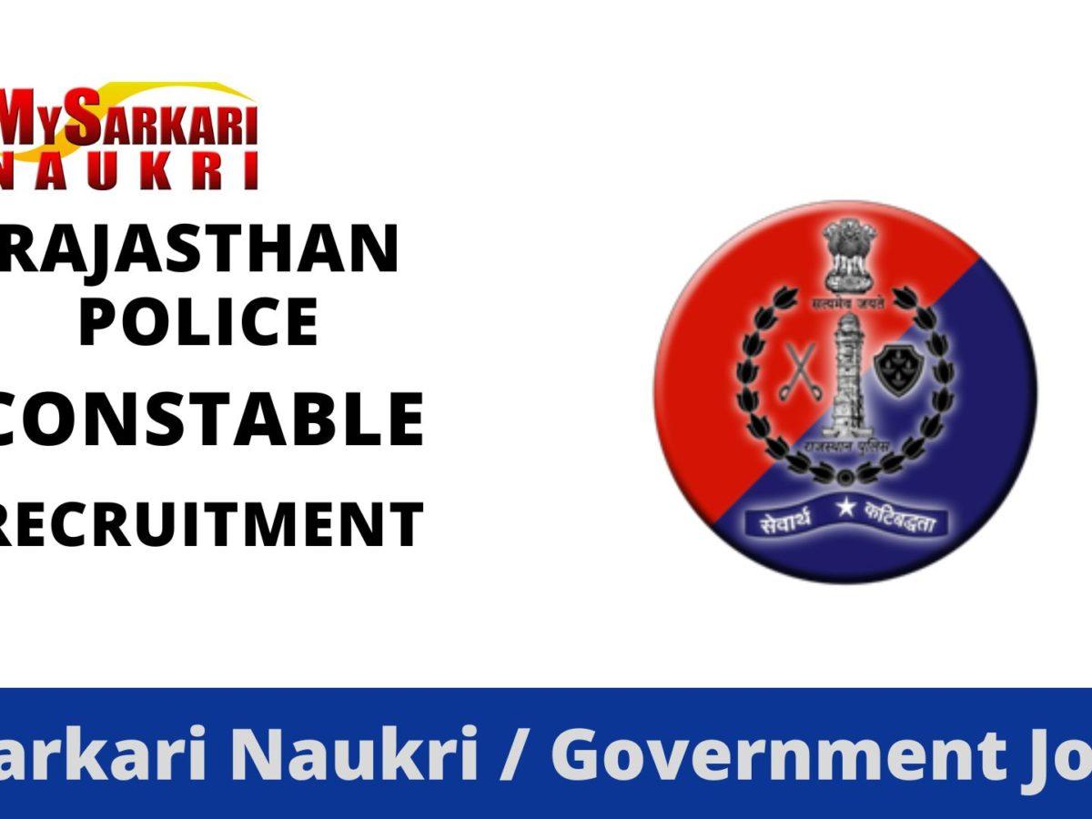 Rajasthan Police Constable