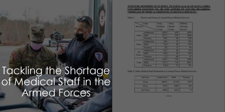 Tackling the Shortage of Medical Staff in the Armed Forces