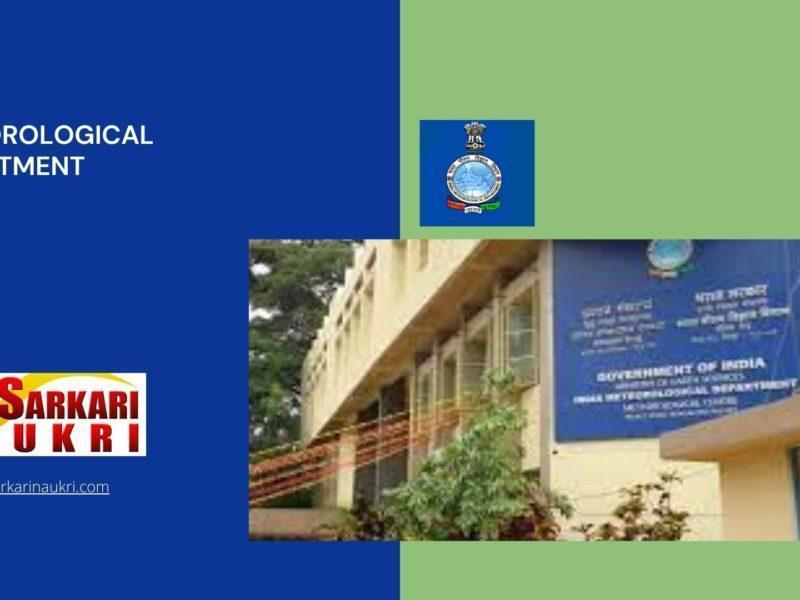 India Meteorological Department Recruitment