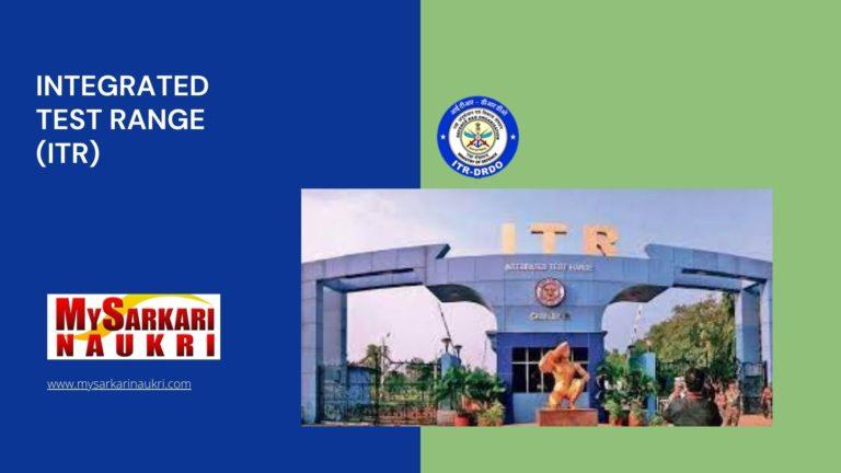 Integrated Test Range (ITR) Recruitment