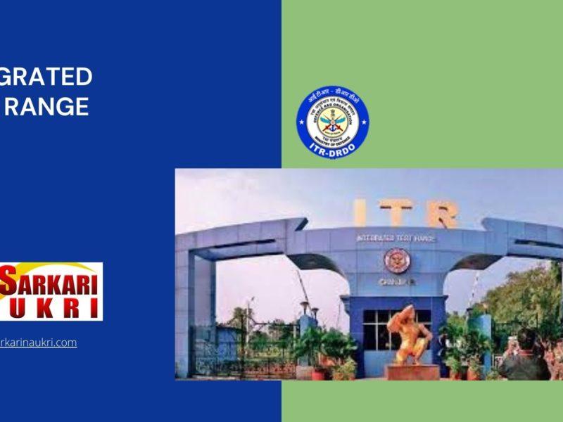 Integrated Test Range (ITR) Recruitment