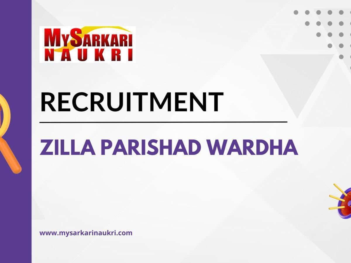 Zilla Parishad Wardha Recruitment