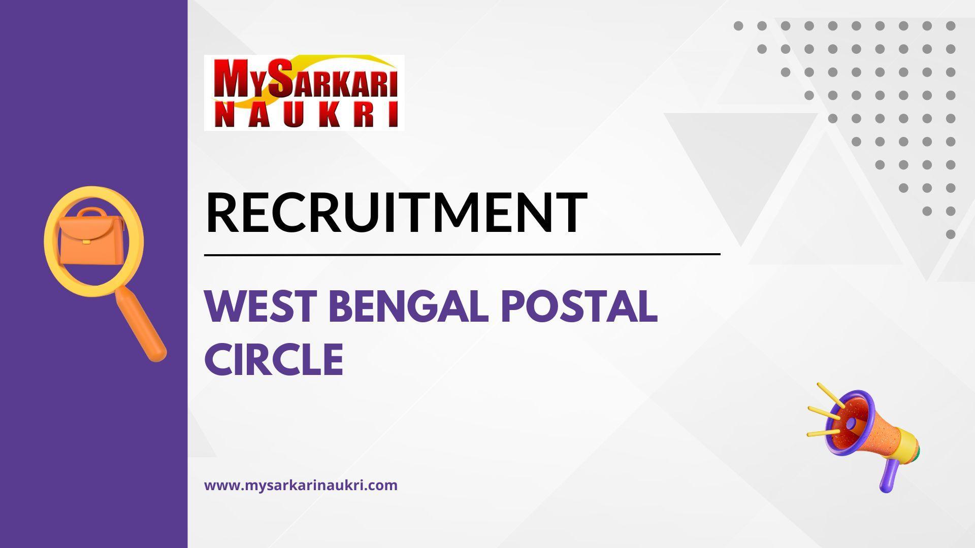 West Bengal Postal Circle Recruitment
