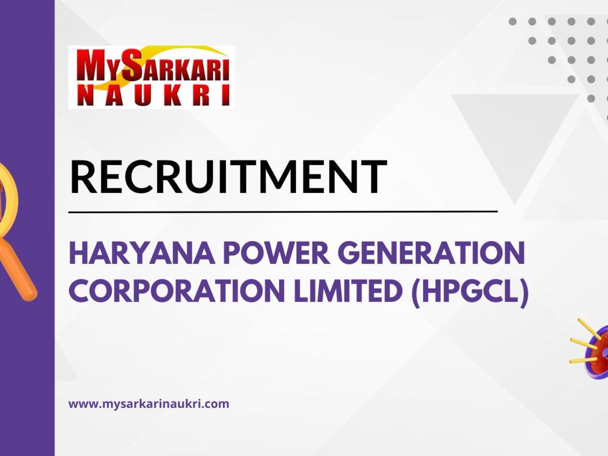 HPGCL Recruitment