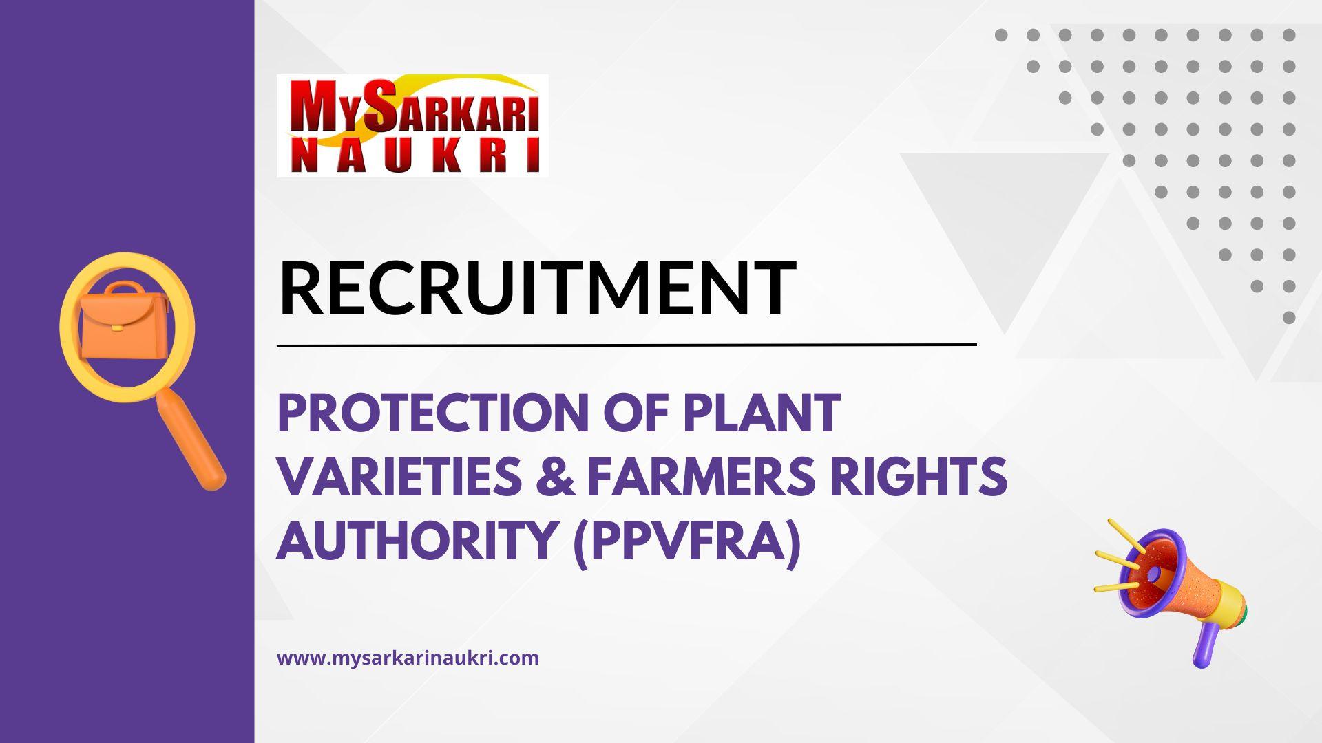 Protection of Plant Varieties & Farmers Rights Authority (PPVFRA