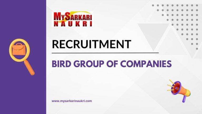 Bird Group of Companies Recruitment