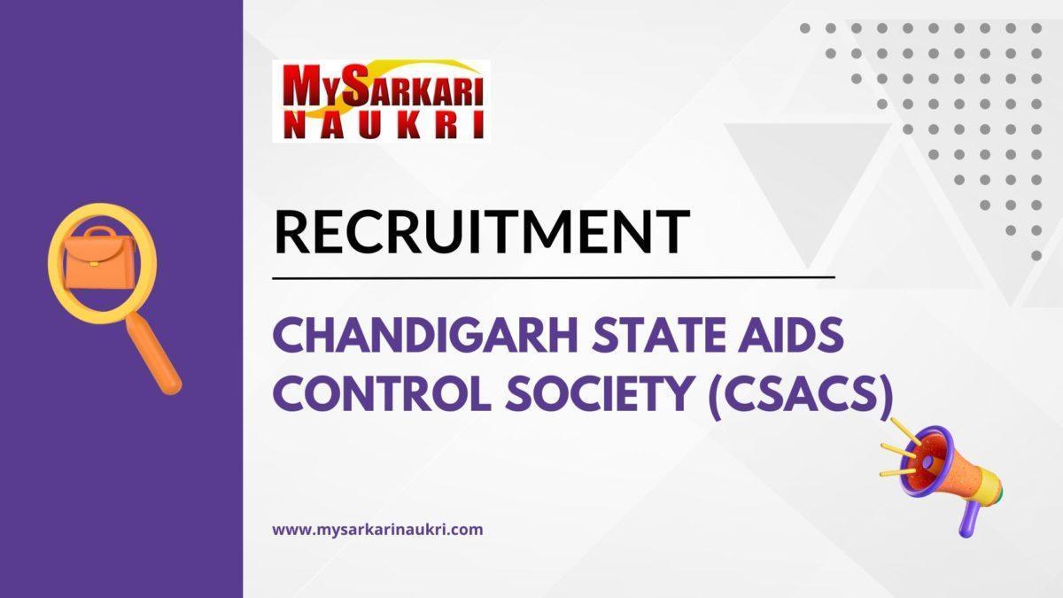 Chandigarh State AIDS Control Society Recruitment