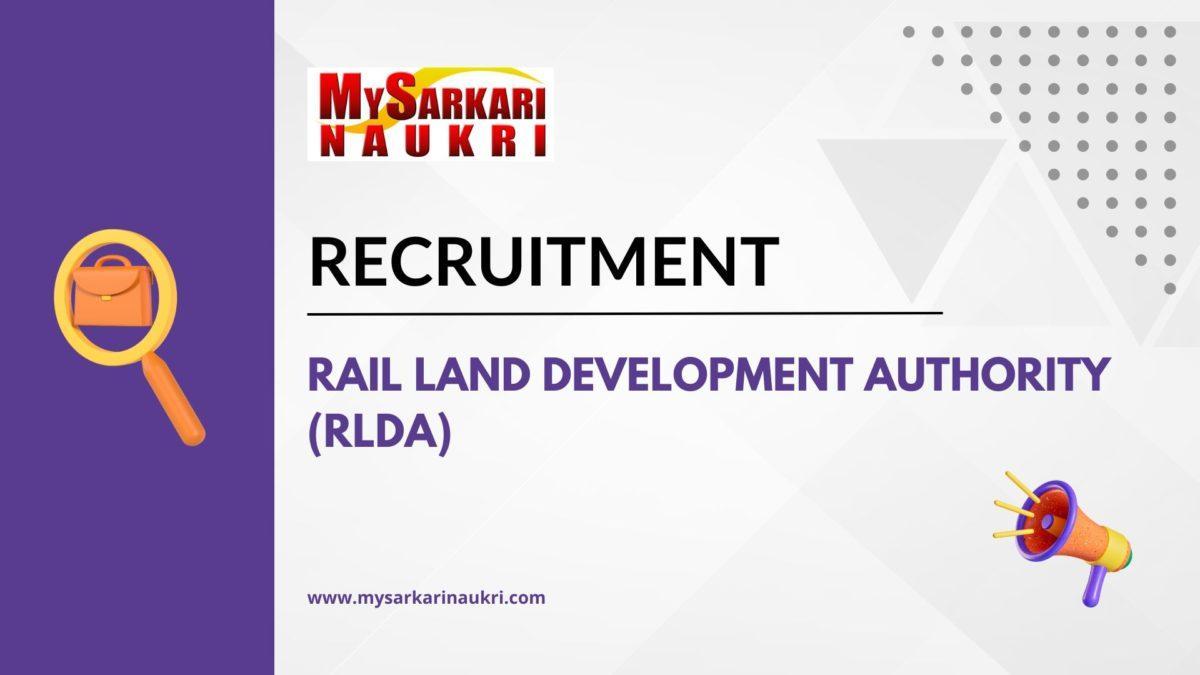 Rail Land Development Authority (RLDA) Recruitment