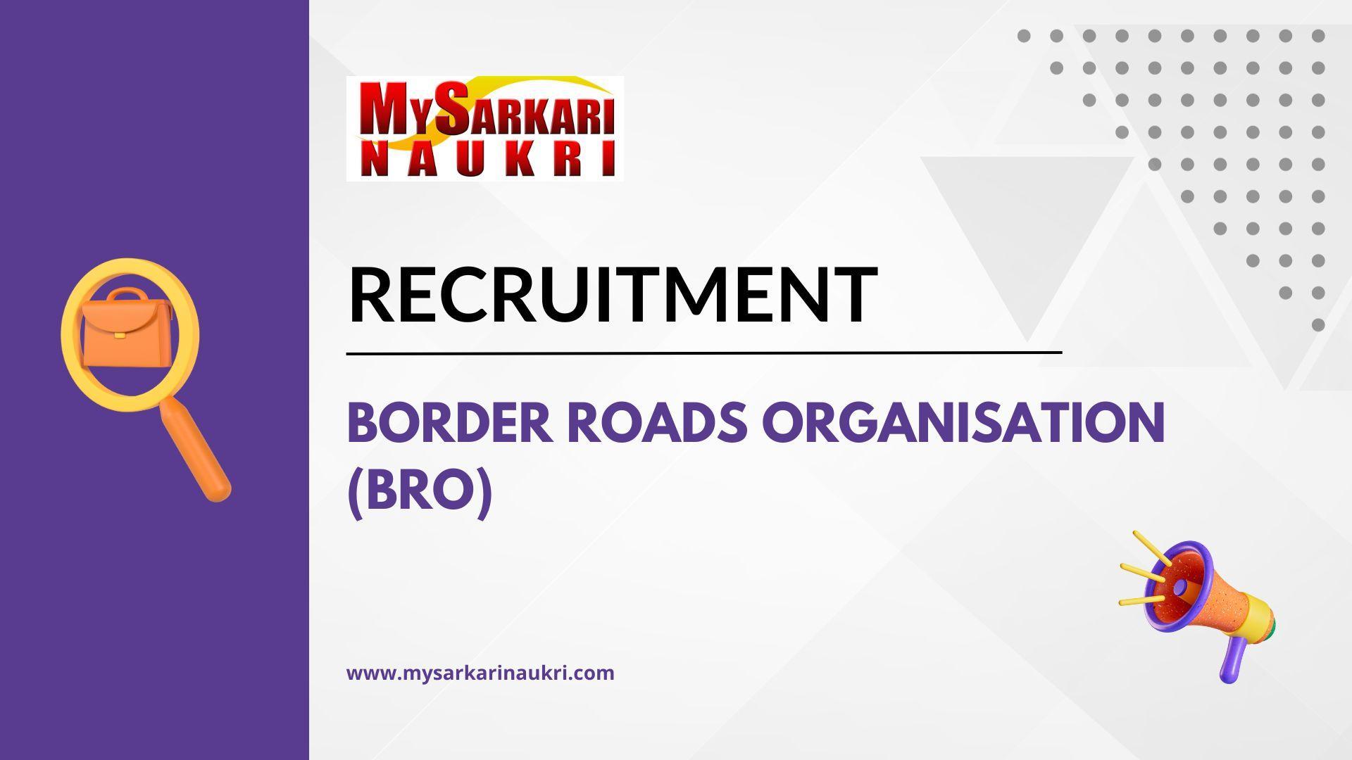 Border Roads Organisation (BRO) Recruitment