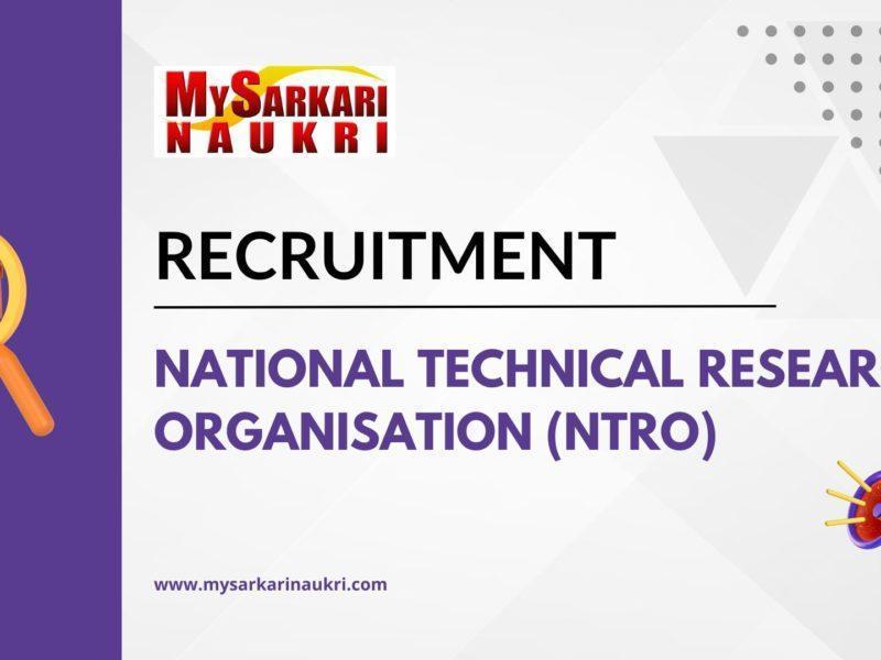 National Technical Research Organisation (NTRO)