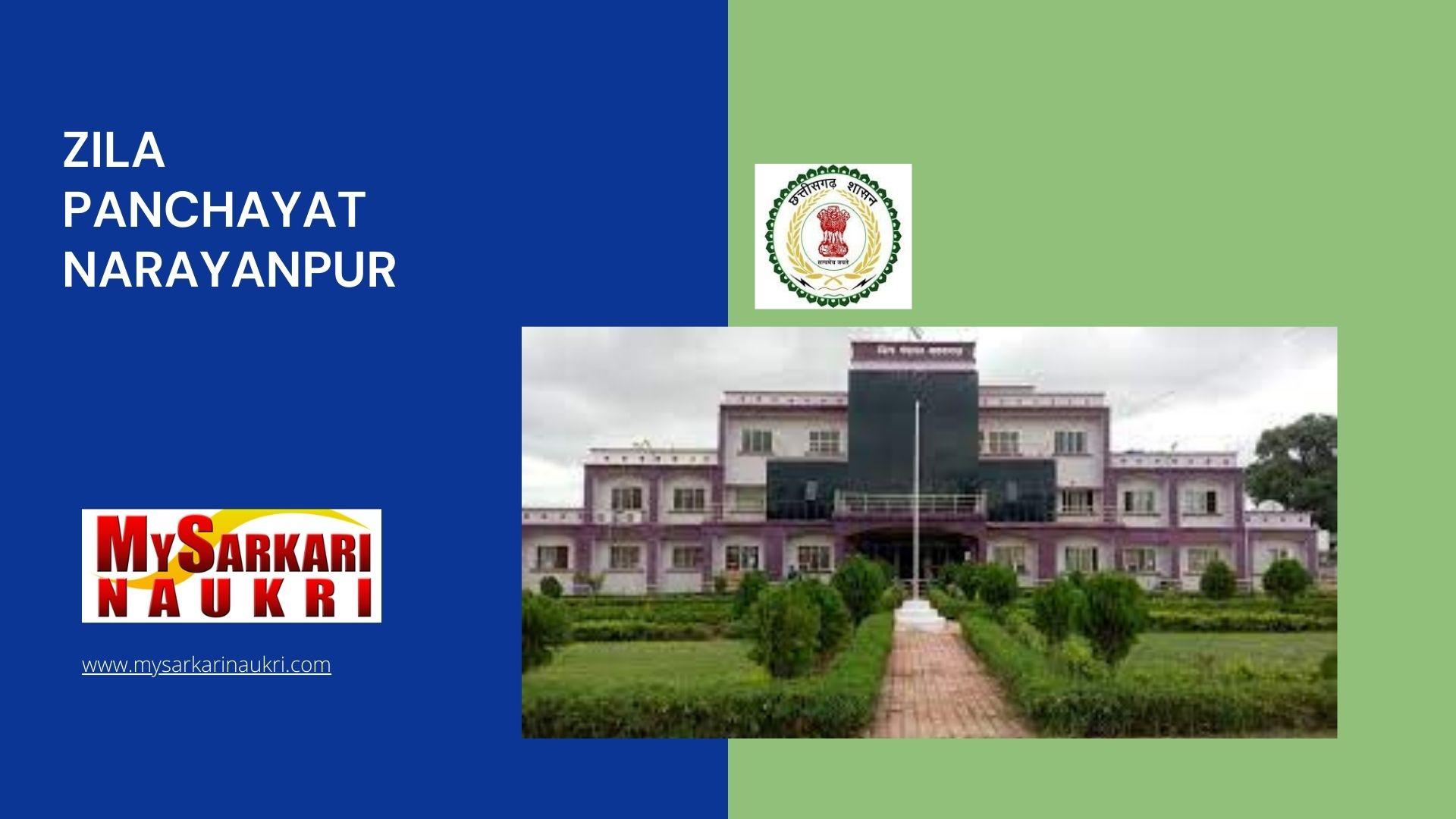Zila Panchayat Narayanpur Recruitment