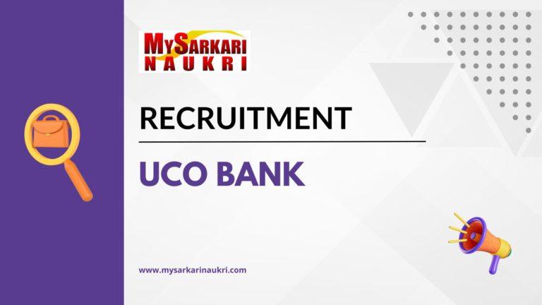 Uco Bank Recruitment