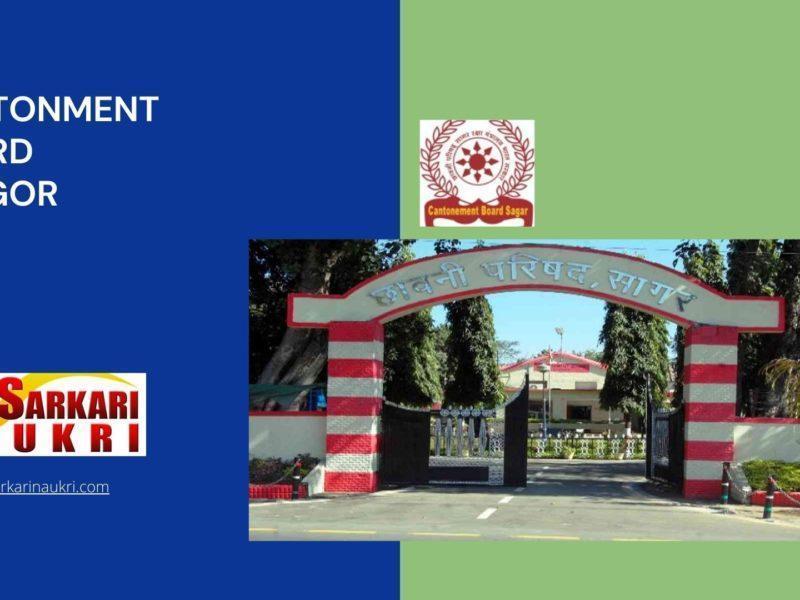 Cantonment Board Saugor Recruitment